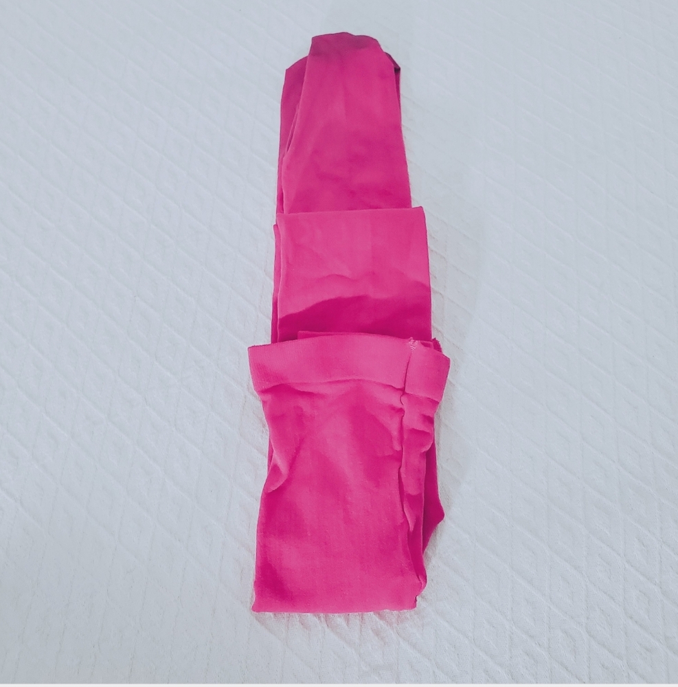 Vintage 90s Junior Magenta Stretch Nylon Tights